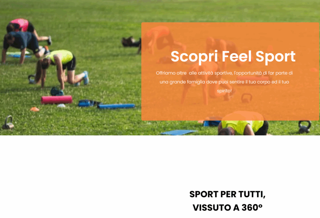 FEEL SPORT: ATTIVITÁ SPORTIVA… SU MISURA