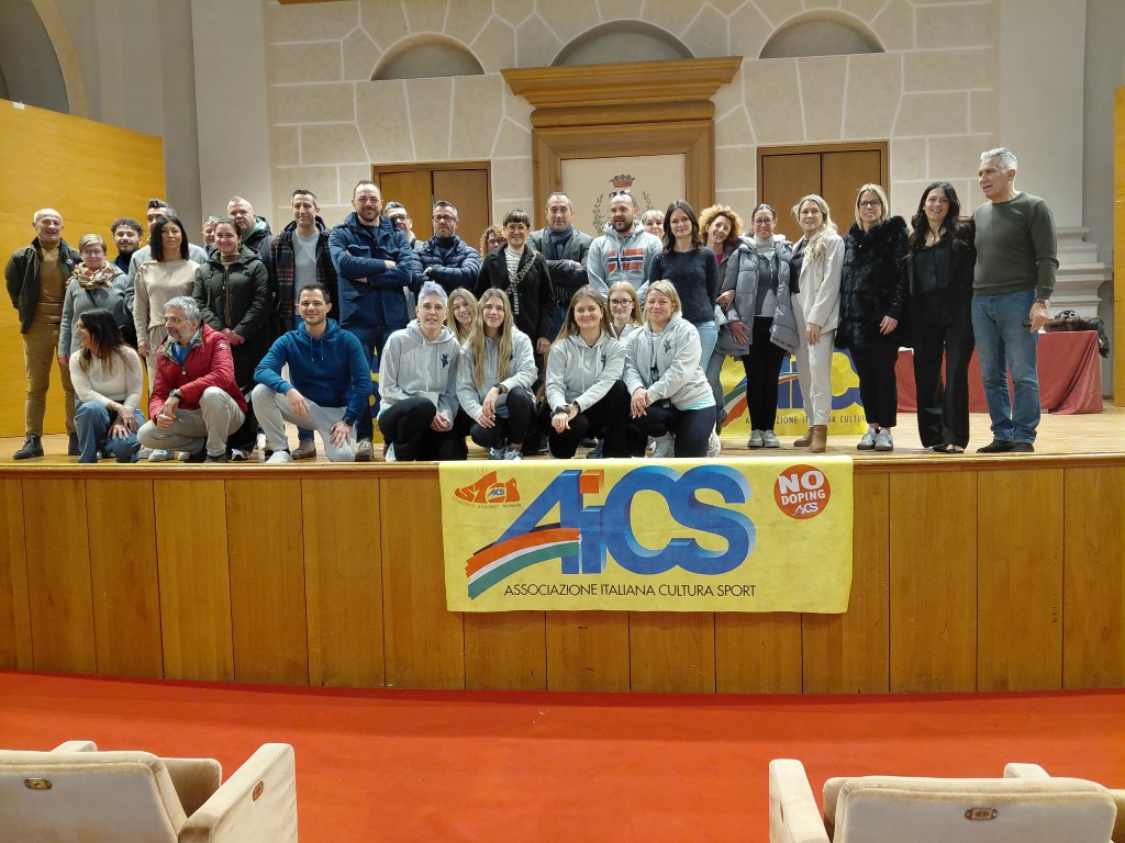 all'l’Auditorium San Barnaba: premiazione delle atlete della nostra provincia che hanno conquistato una medaglia al Campionato Nazionale Aics che dal 5 all’8 dicembre del 2025 si è svolto a Capriolo.