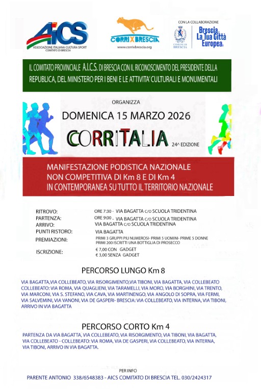 volantino CorrItalia 24° edizione
