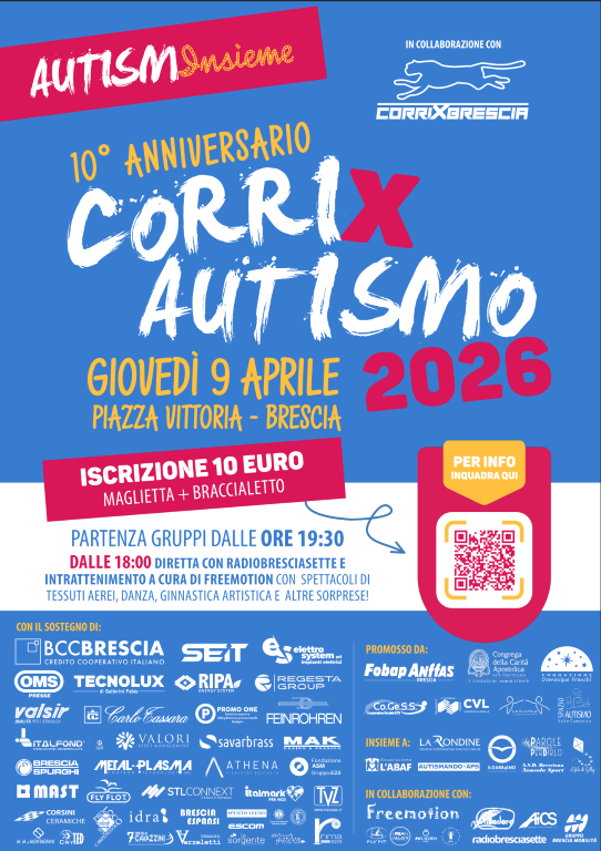 locandina Corri X Autismo 2026