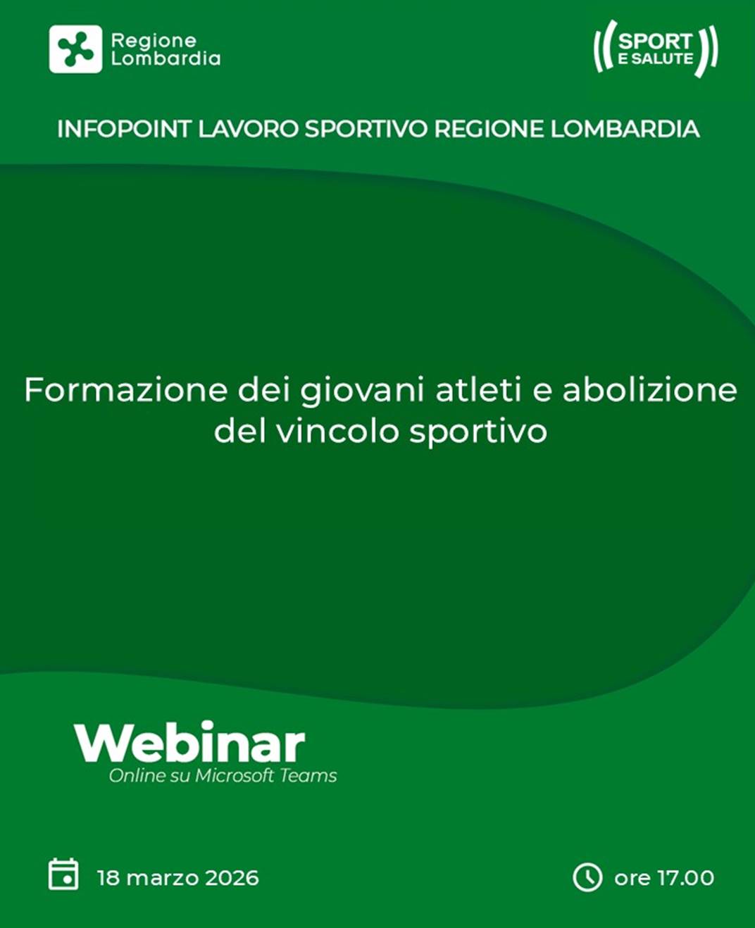Infopoint lavoro sportivo Regione Lombardia