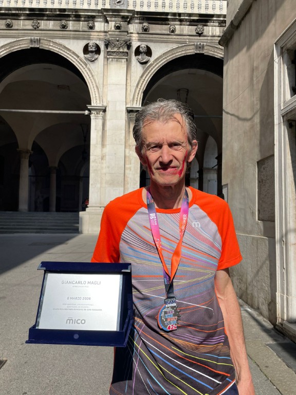 riconoscimenti per Magli alla sua ultima maratona 