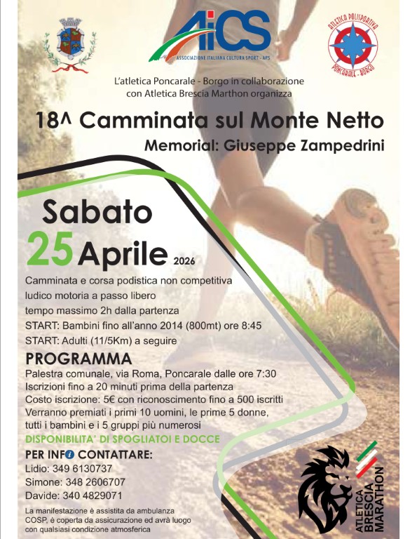 18^ CAMMINATA SUL MONTENETTO 25/04/2026